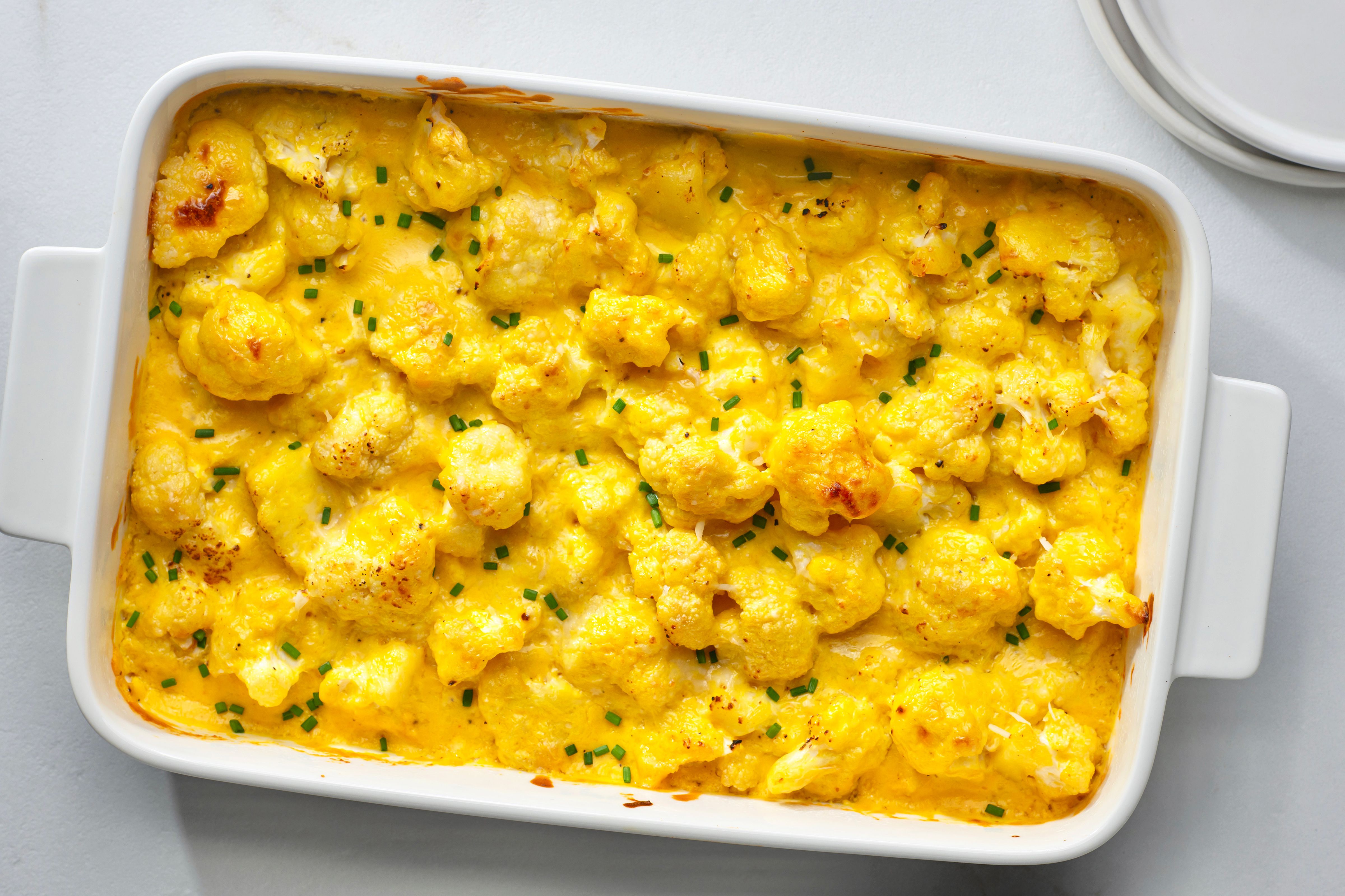 Vegetable-Loaded Macaroni and Cheese with Cauliflower and Butternut