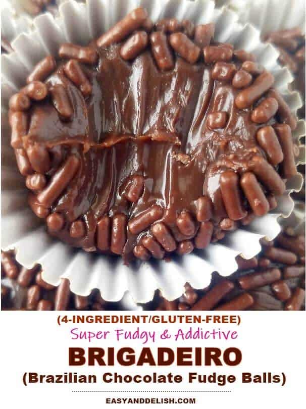 Brazilian Brigadeiro Fudge with Sweetened Condensed Milk and Cocoa