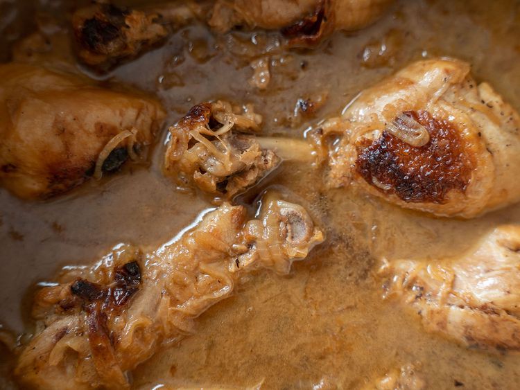 Slow-Simmered Senegalese Chicken Yassa with Tangy Onion Marinade