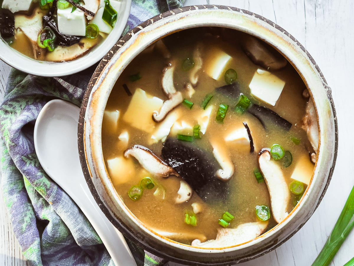 Invisible Window Miso Soup with Hidden Tofu