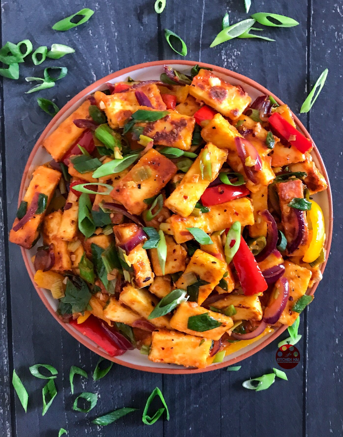Stir-Fried Paneer with Bell Peppers and Garam Masala