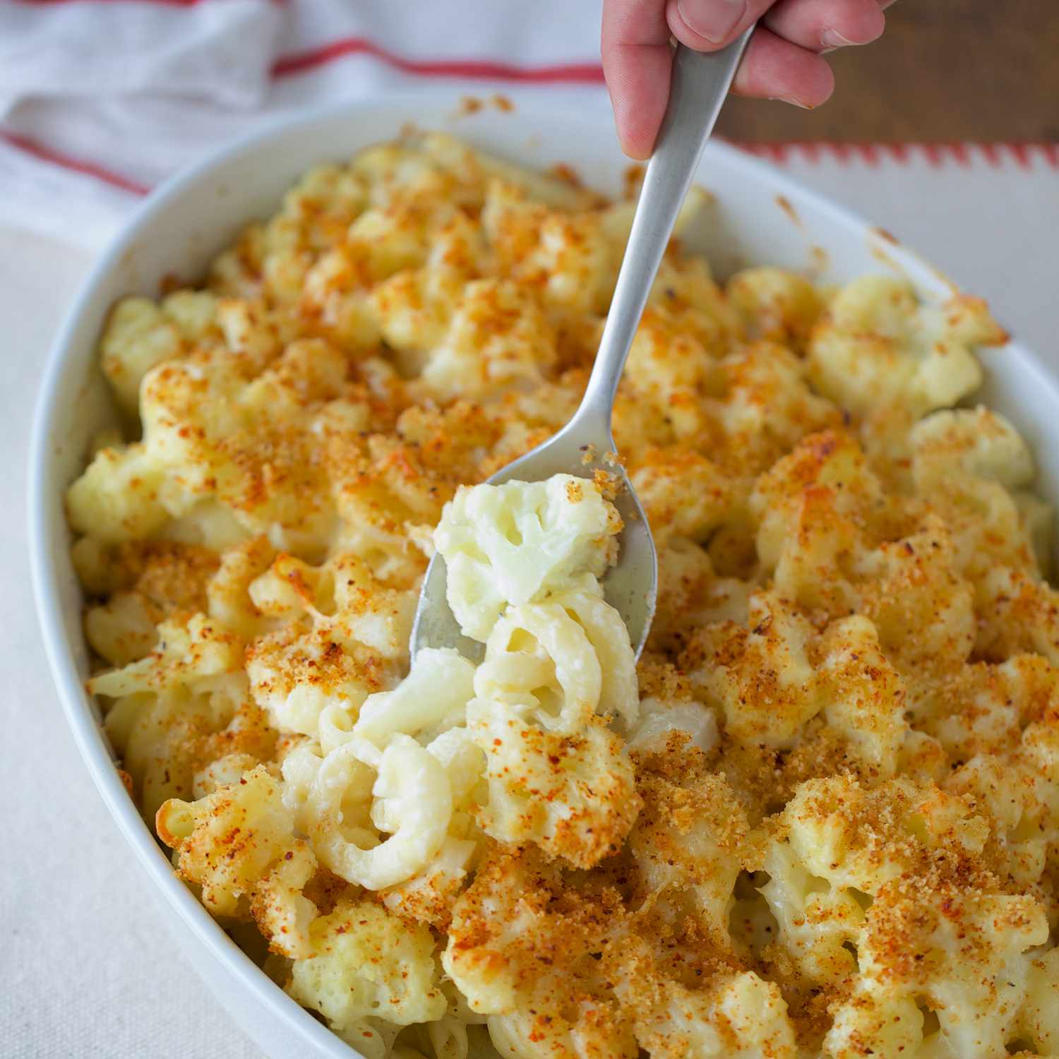 Creamy Cauliflower and Sweet Corn Macaroni