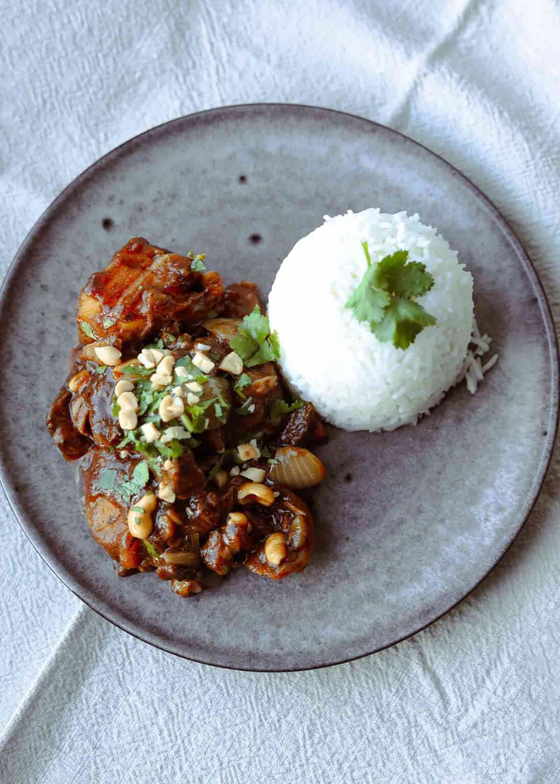 Slow-Cooked Tamarind Pork with Lao Herb Salad