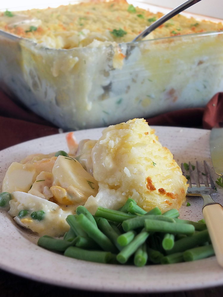 Thames River Fish Pie with Dill Cream