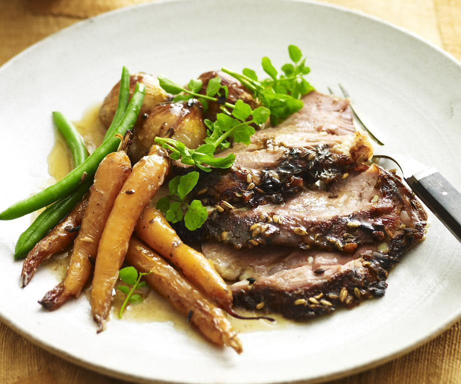 Slow-Roasted Lamb Shoulder with Australian Wattleseed Rub