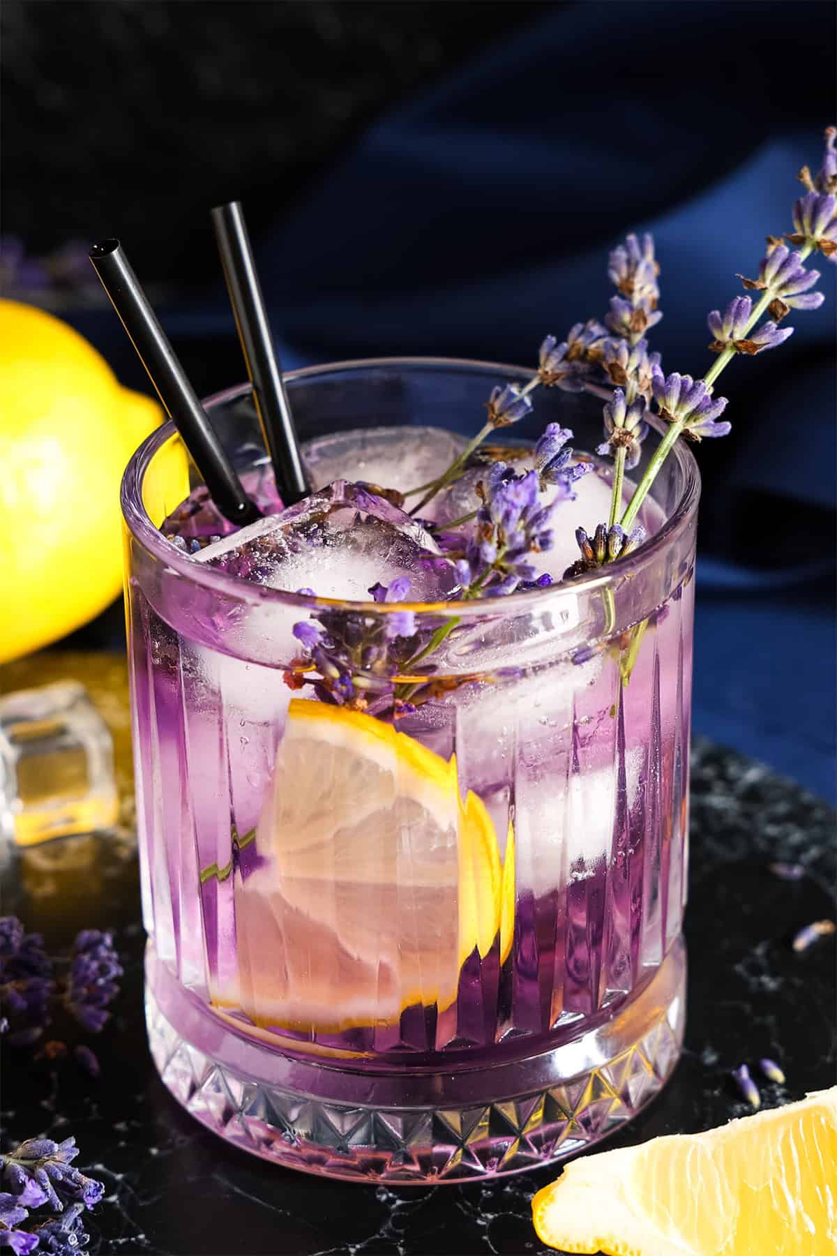 Shaken Honey-Lavender Lemonade Cocktail