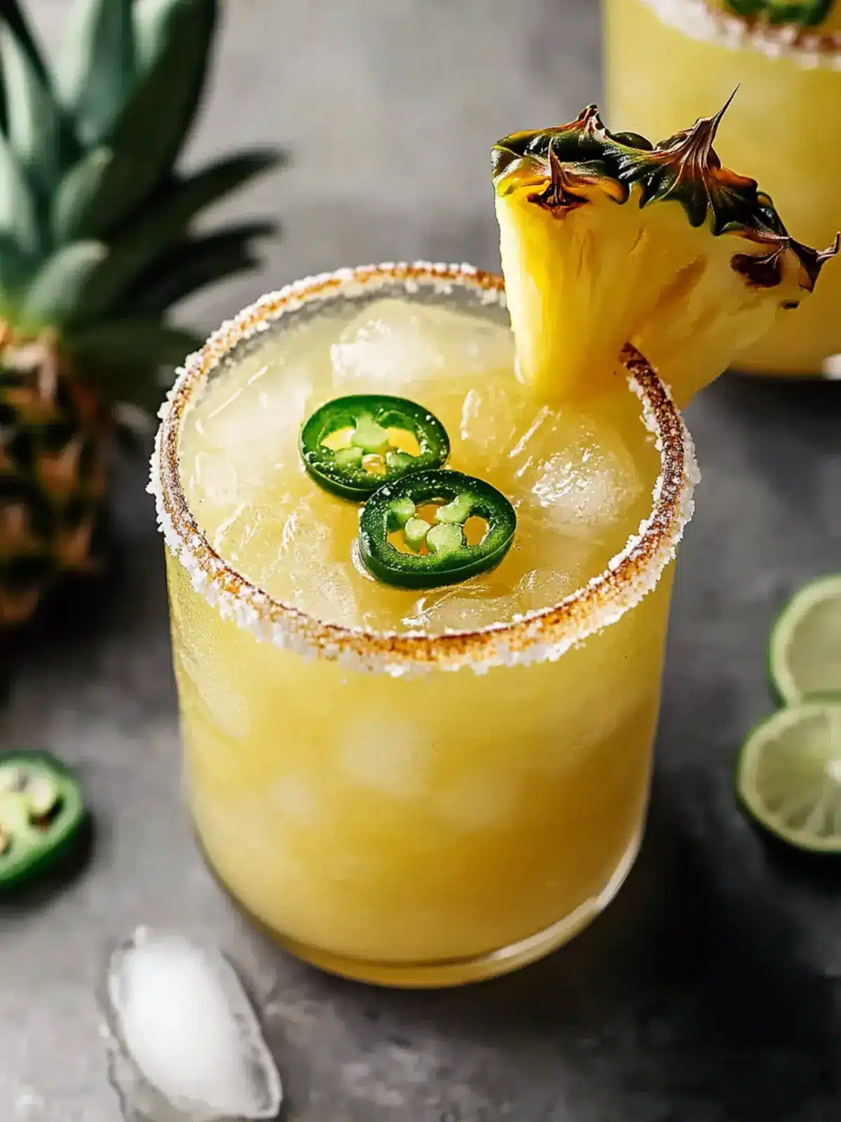 Shaken Pineapple Jalapeño Margarita