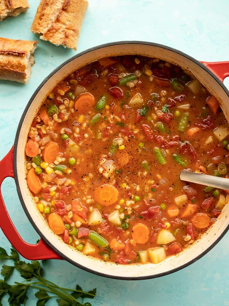 Arendelle-Inspired Winter Vegetable and Barley Soup
