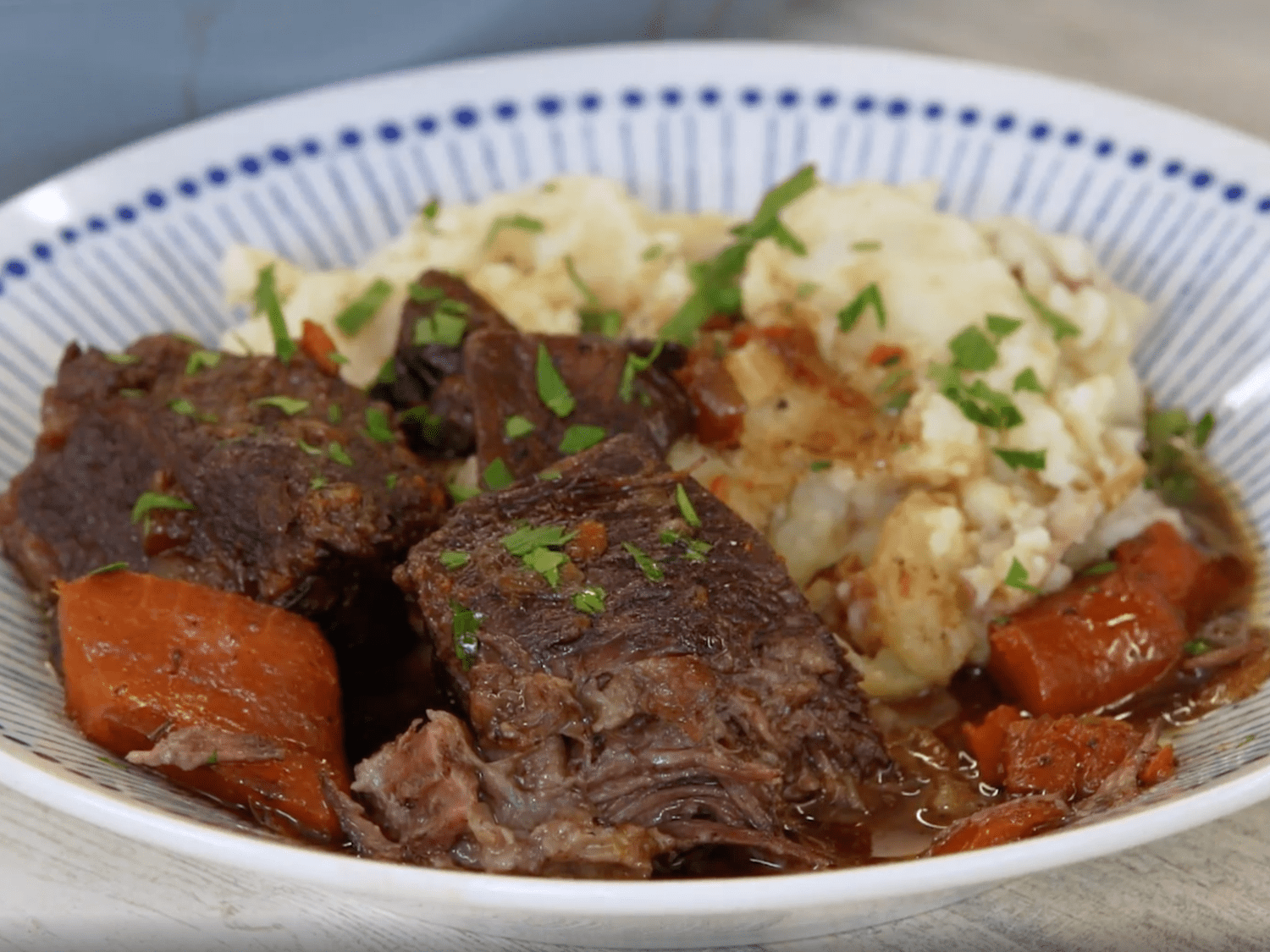 Whiskey-Braised Beef with Root Vegetables