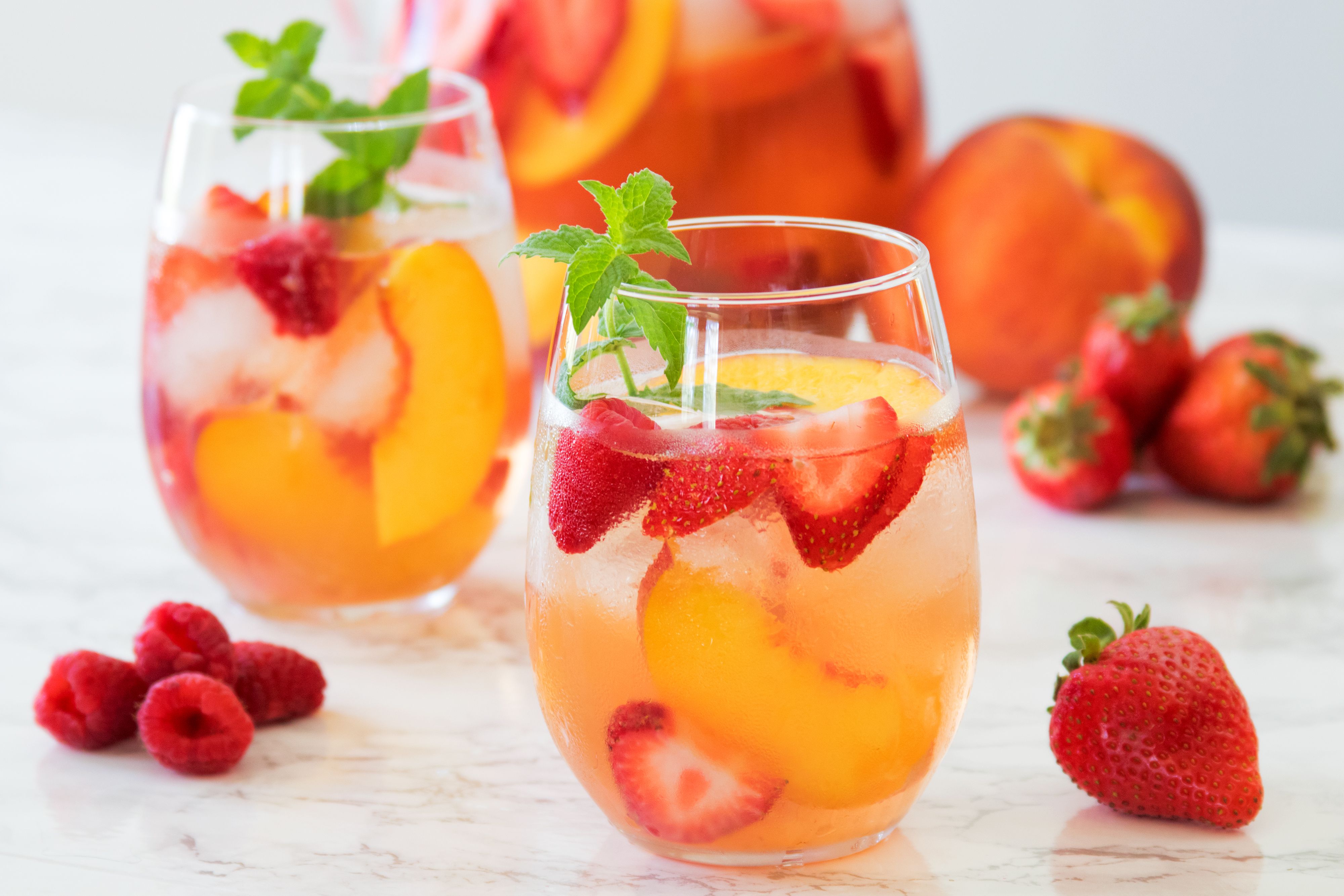 Sparkling Rosé Sangria with Fresh Berries