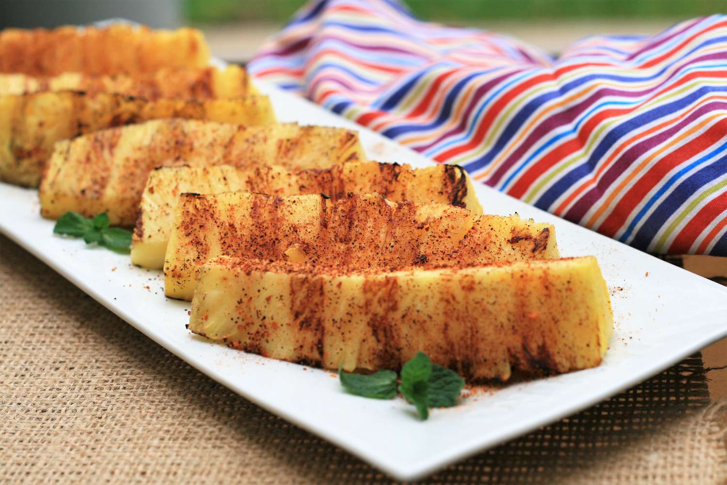 Caramelized Pineapple Margarita with Tajín Rim