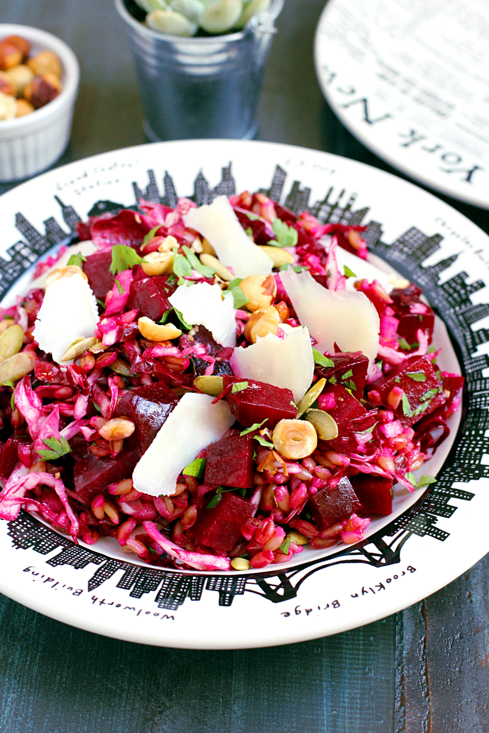 Bismarck Beet and Barley Salad with Horseradish Vinaigrette