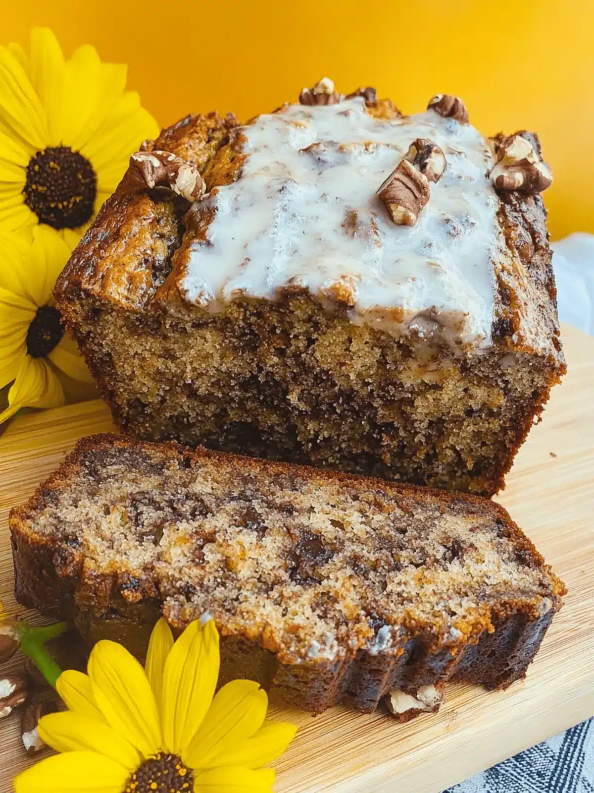 Baked Chocolate-Hazelnut Banana Bread