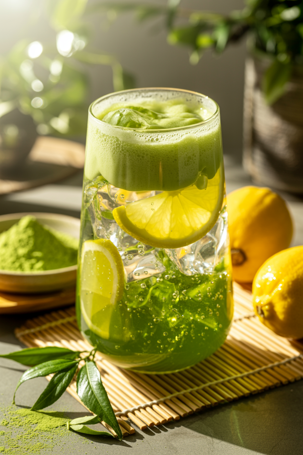 Matcha Yuzu Sparkler