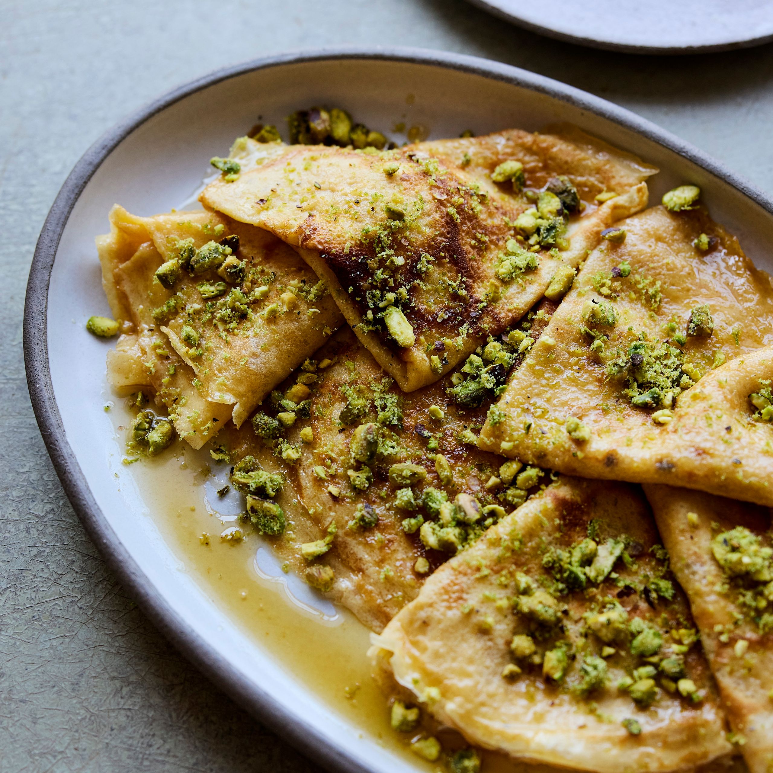 Ethiopian Atayef-Inspired Honey and Cardamom Pancakes