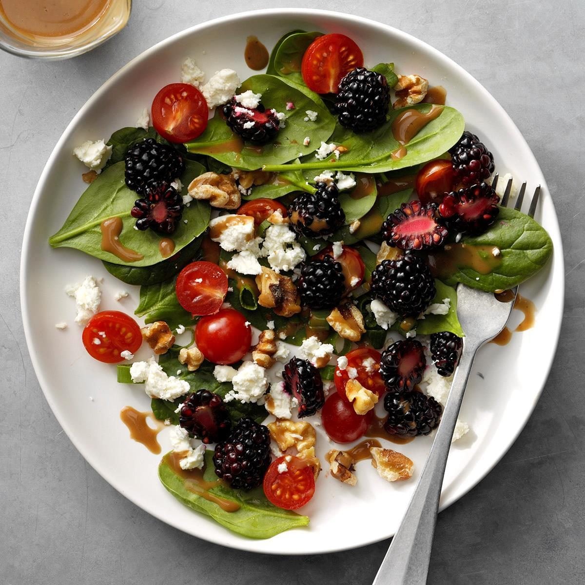 Summer Berry and Spinach Salad with Balsamic Vinaigrette