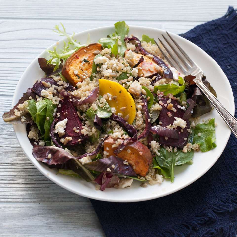 Edina-Inspired Roasted Vegetable and Quinoa Salad