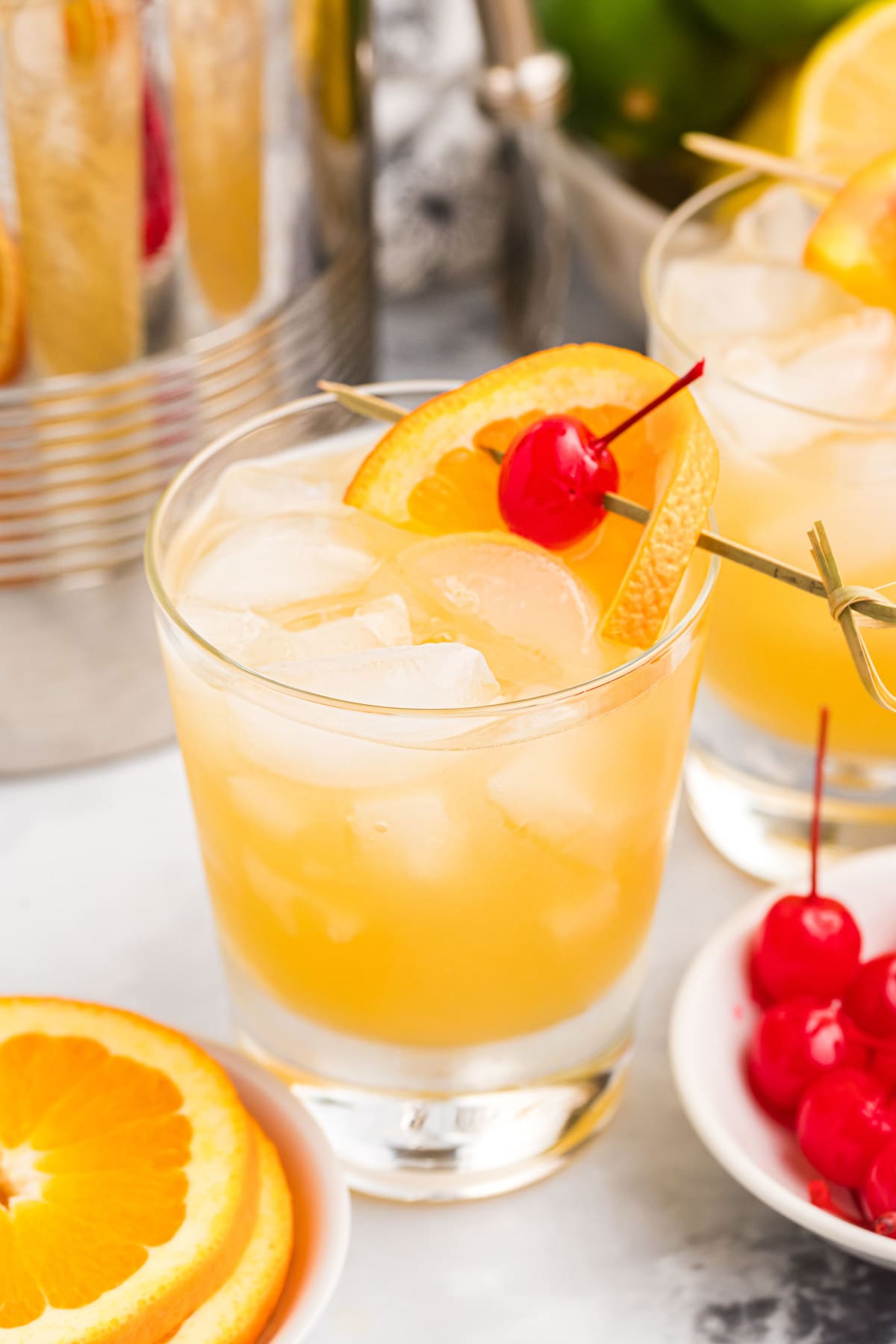 Citrus-Honey Whiskey Sour Cocktail