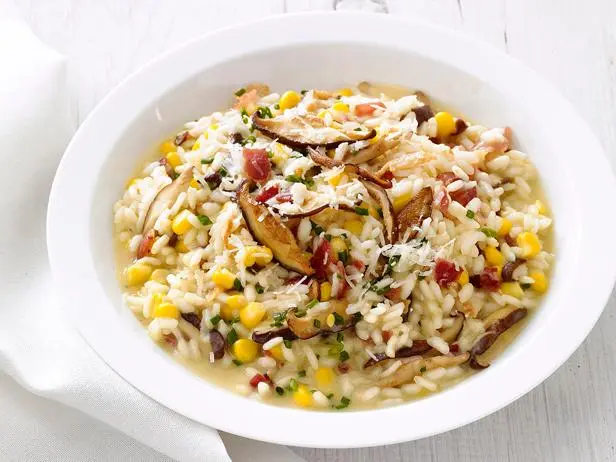 Hopkins Summer Corn and Wild Mushroom Risotto