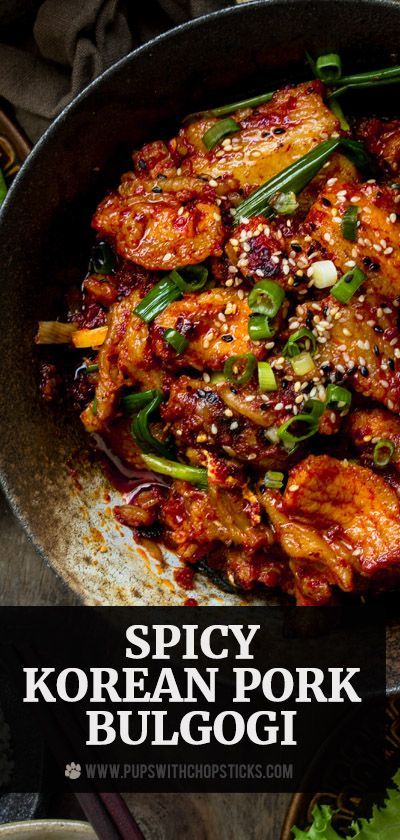 Spicy Korean-Style Pork Bulgogi with Sesame and Scallions