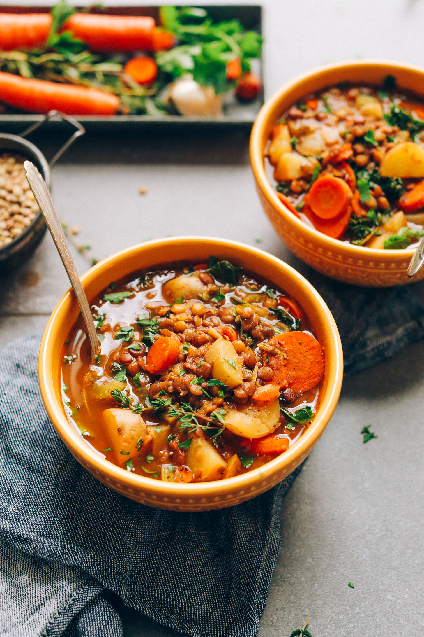 One-Pot Spiced Lentil and Root Vegetable Stew