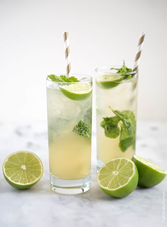Ginger-Lime Sparkling Vodka Collins