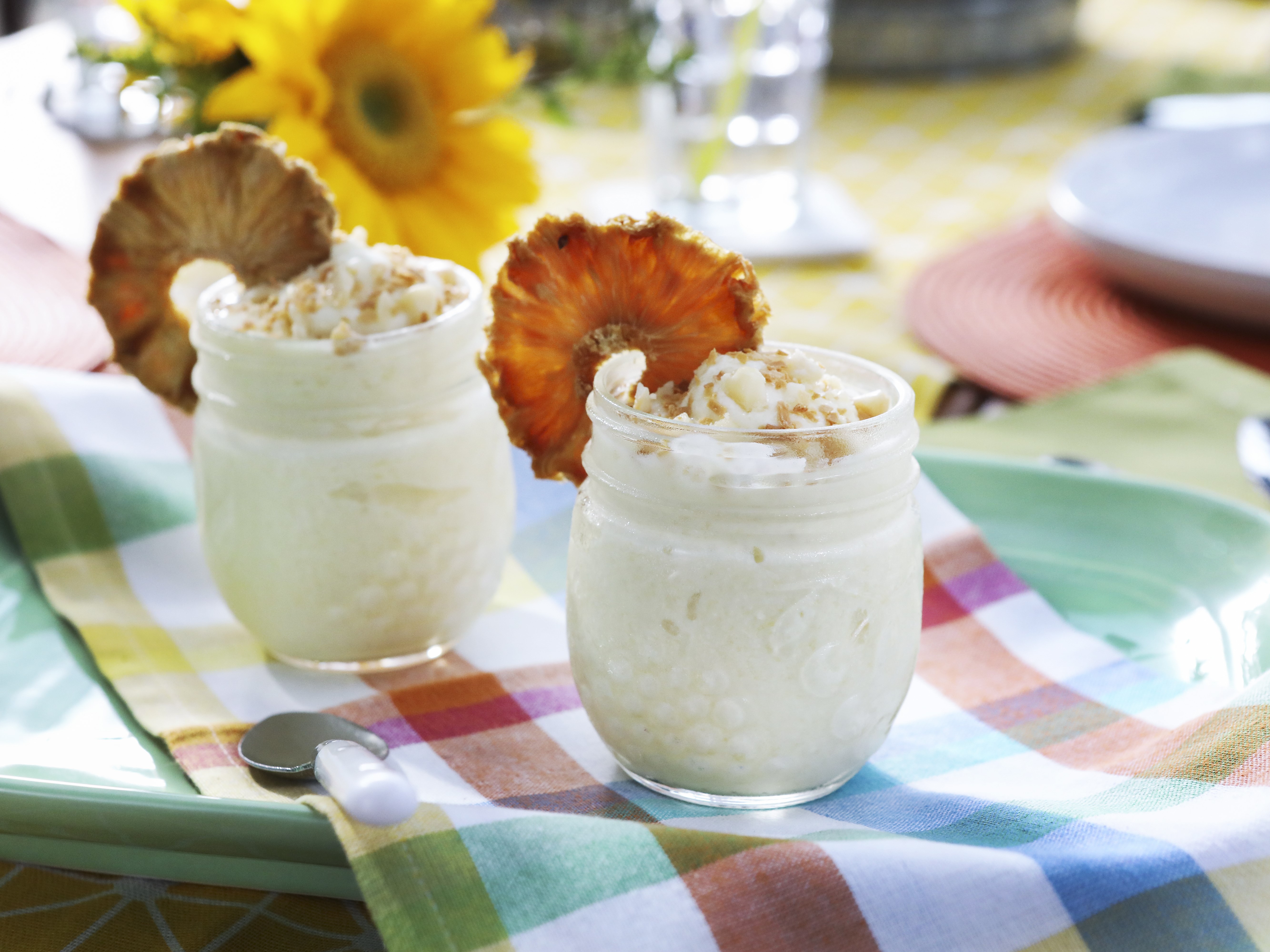 Coconut-Pineapple Tiki Smoothie Bowl with Toasted Macadamias