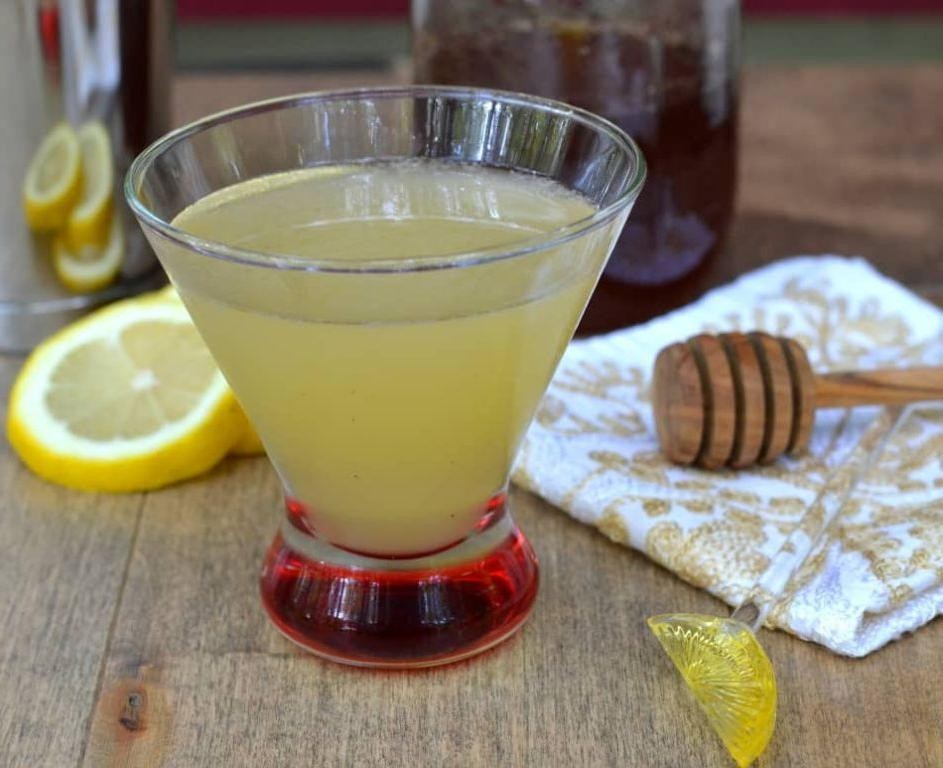 Honey-Ginger Vodka Martini