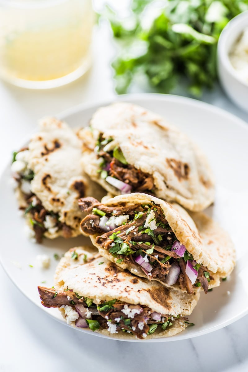 Grilled Gorditas Liselena with Spiced Pork Filling