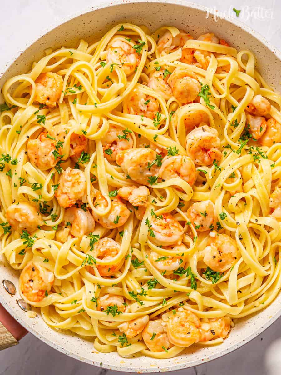 Best-Best Garlic Butter Shrimp Pasta