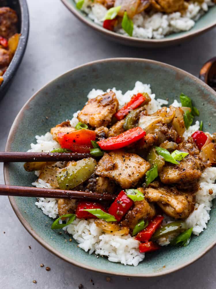 Stir-Fried Chicken with Black Bean Sauce