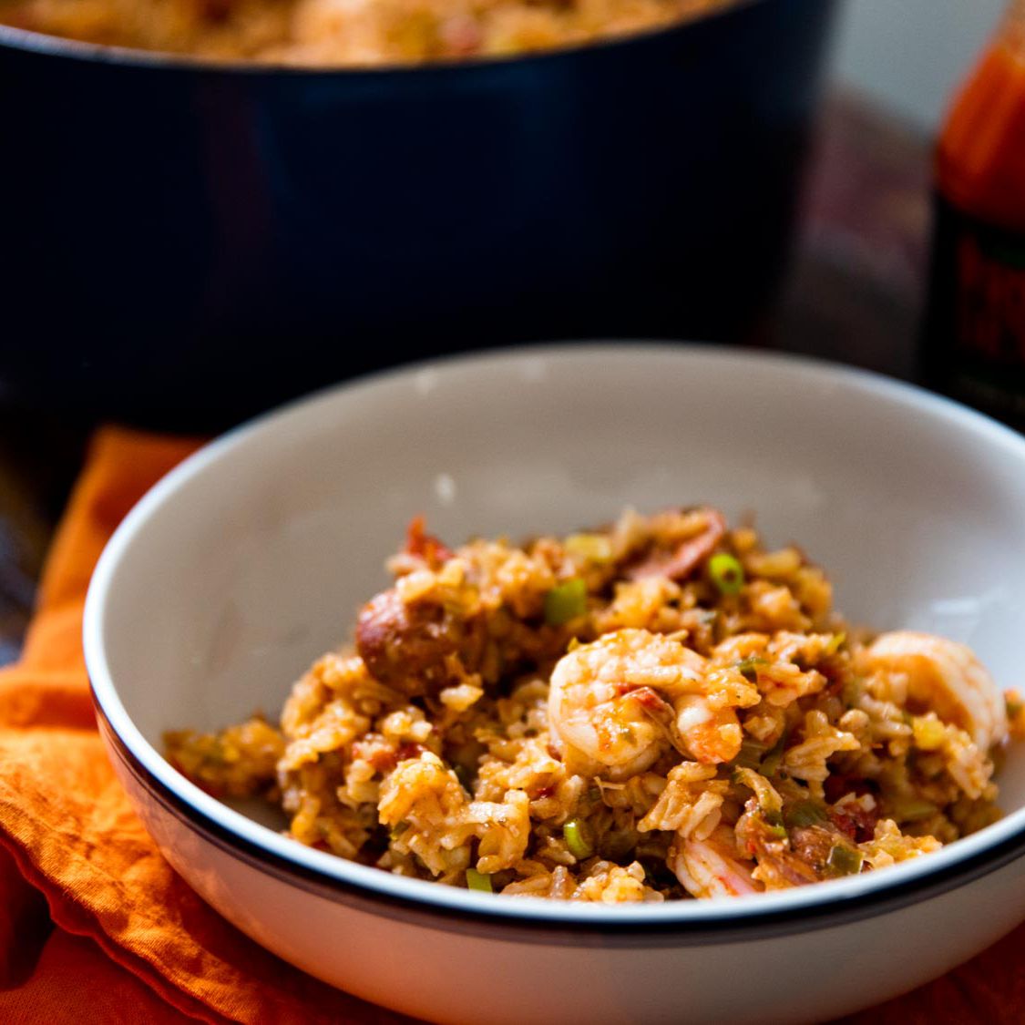 Memorial-Style Shrimp and Andouille Sausage Jambalaya