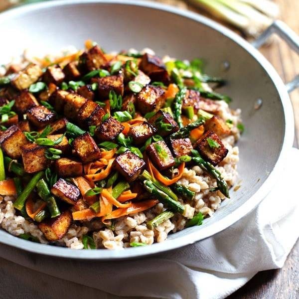 Stir-Fried Tofu with Garlic, Ginger, and Soy Glaze
