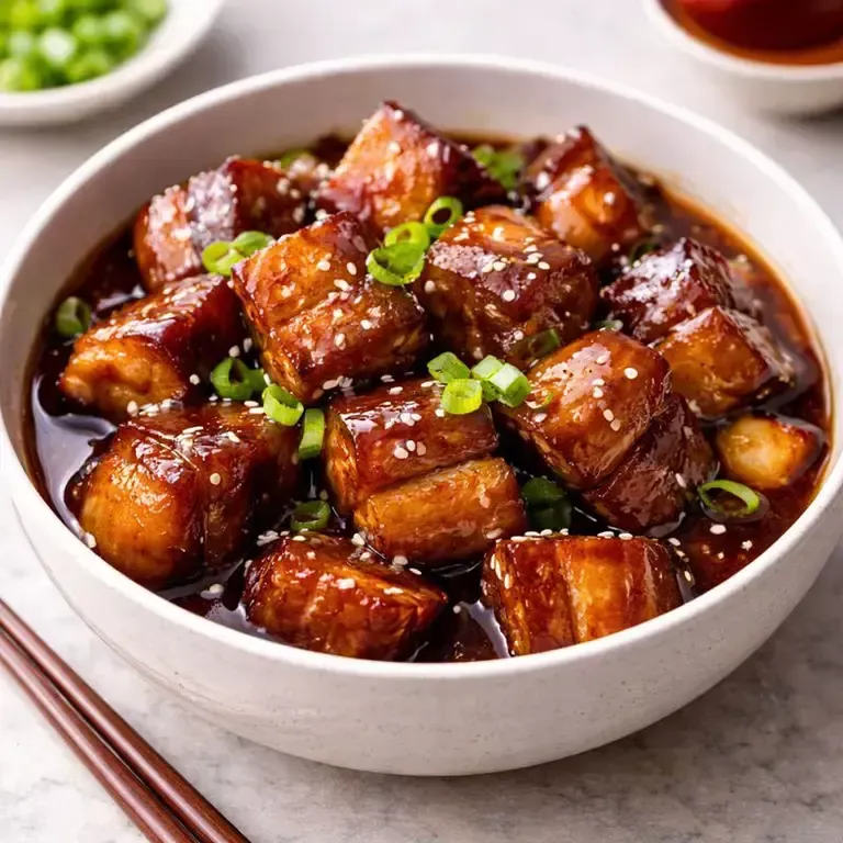 Chinese Ginger-Soy Braised Pork Belly