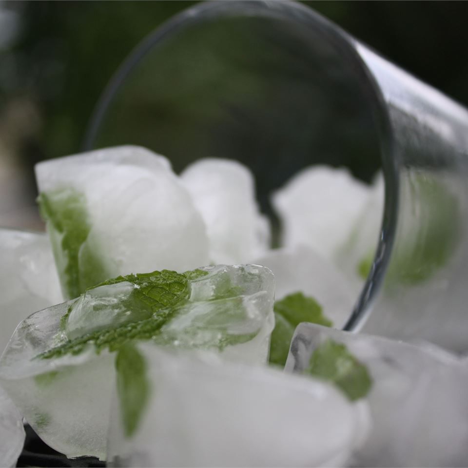 Elsa’s Icy Mint Lemonade with Blueberry Ice Cubes