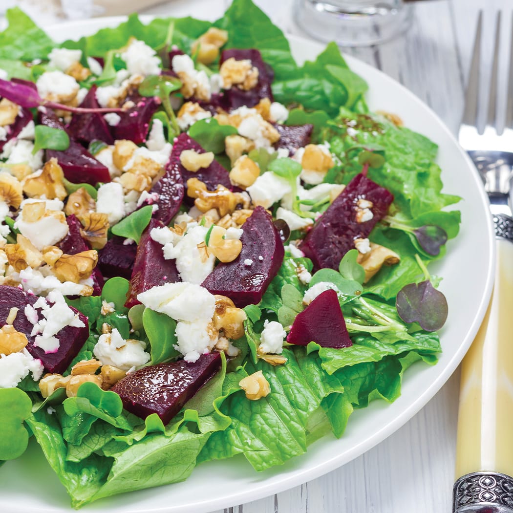 Best Roasted Beetroot Salad with Goat Cheese