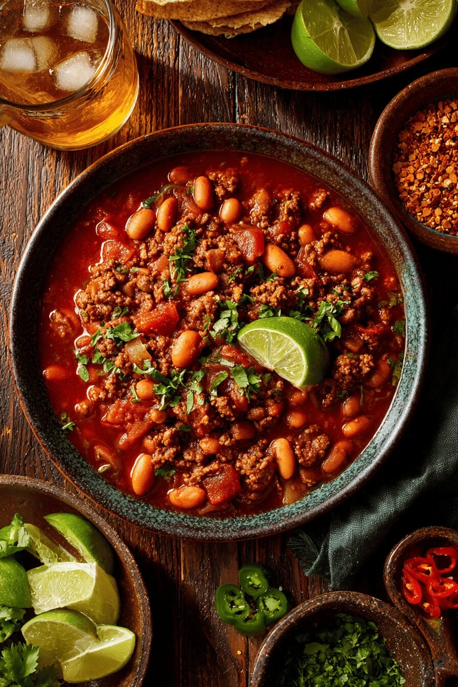 Cajun-Spiced Beef Chili with Roasted Corn and Black Beans