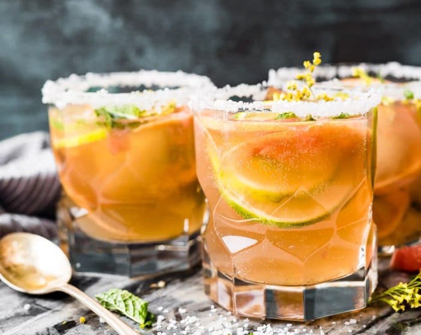 Sour Citrus and Honey Kombucha Cocktail