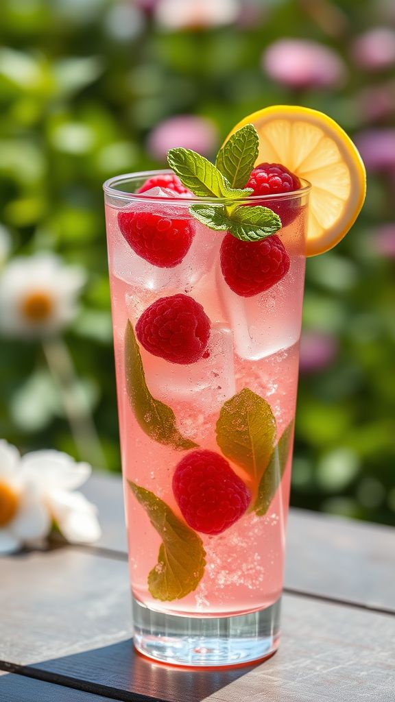 Sparkling Rose Raspberry Spritz