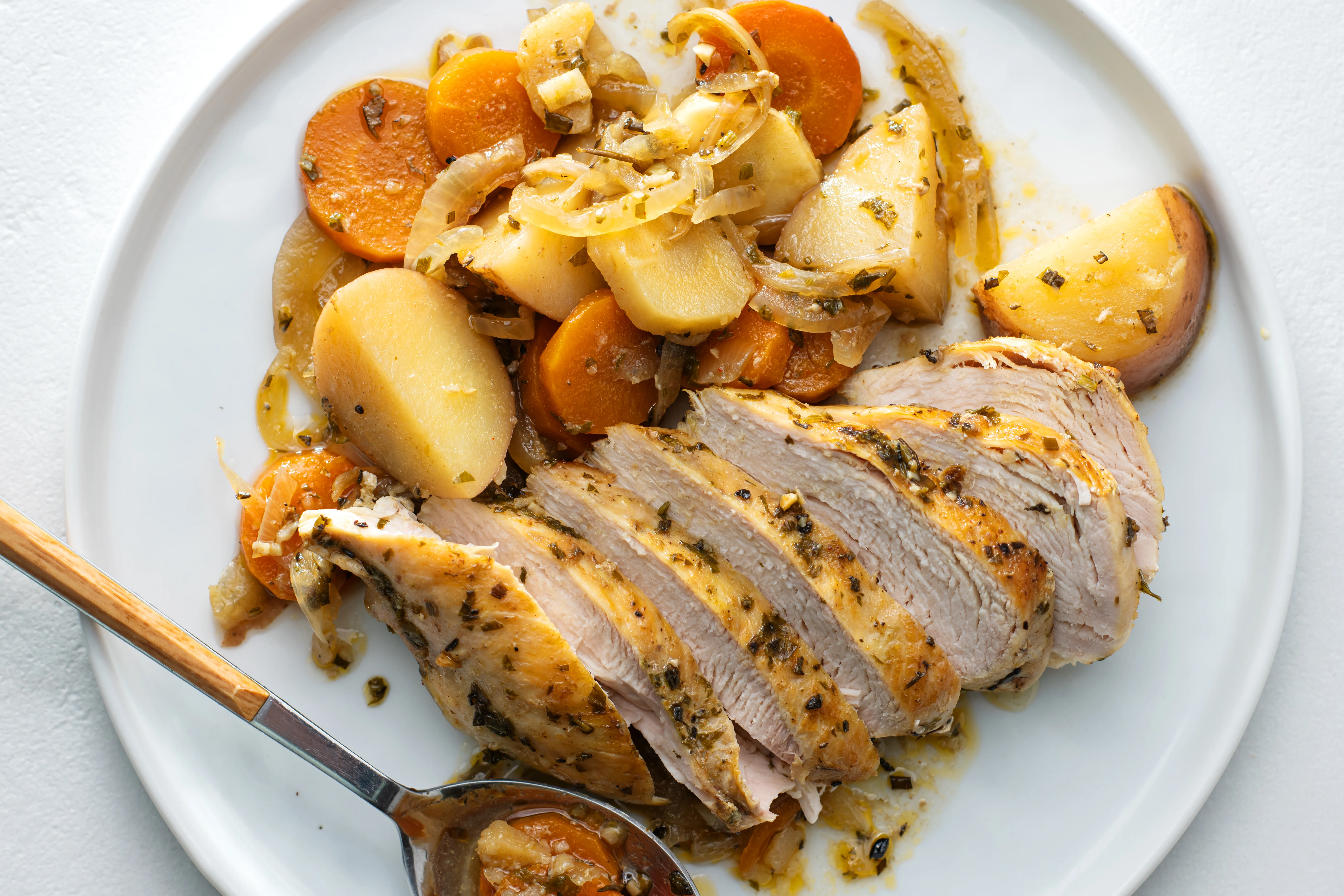 Slow Cooker Herb-Roasted Chicken with Root Vegetables