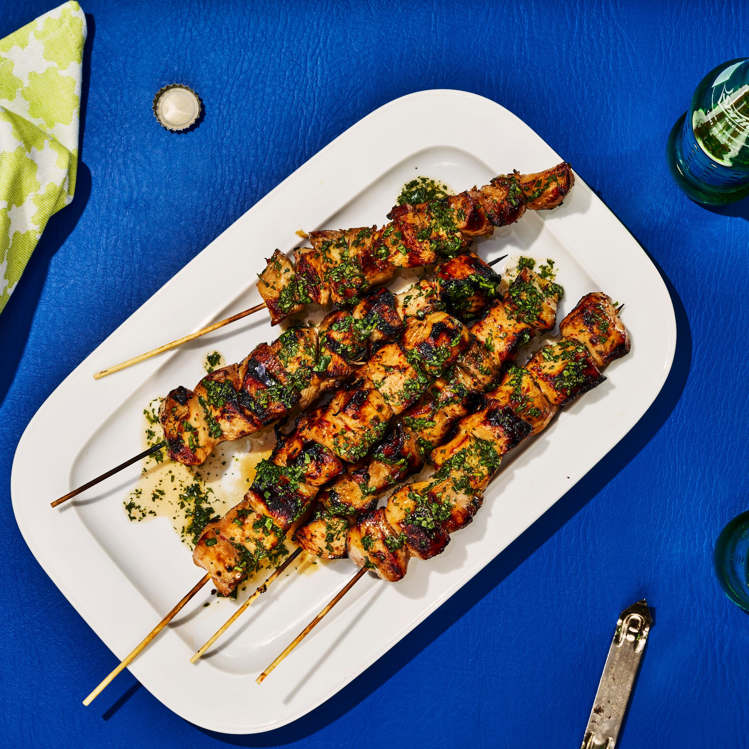 Spiced Flame Wisp Grilled Chicken Skewers