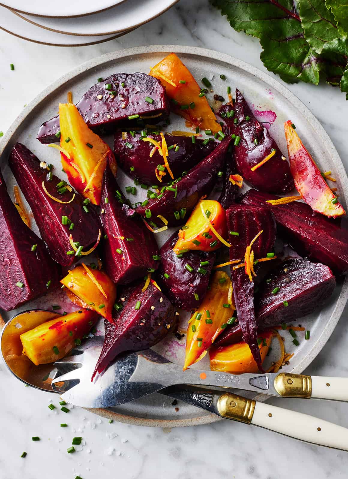 Blood Orange and Chili Roasted Vegetables with Basil