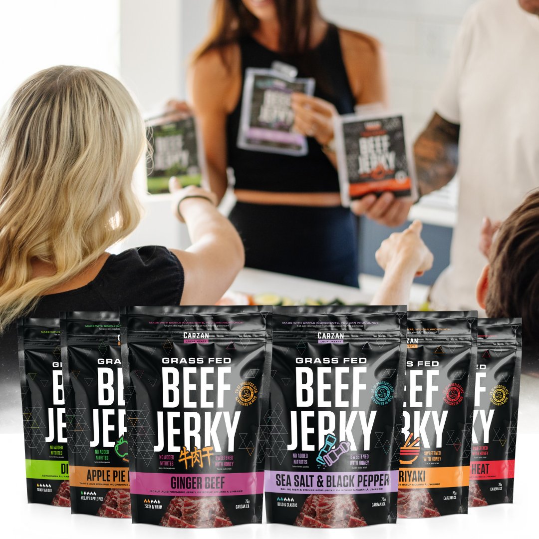 Pan-Seared Grass-Fed Beef Jerky Bites with Spiced Avocado Dip