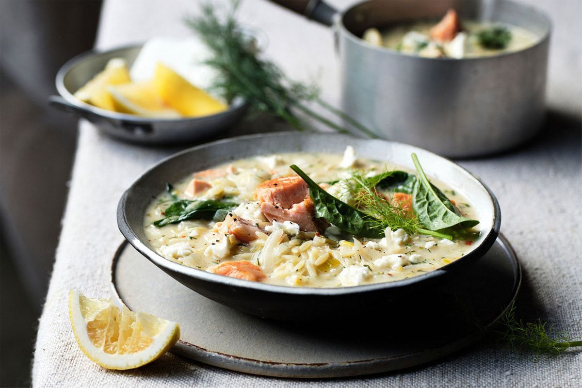 Smoky Salmon and Dill Vegetable Soup