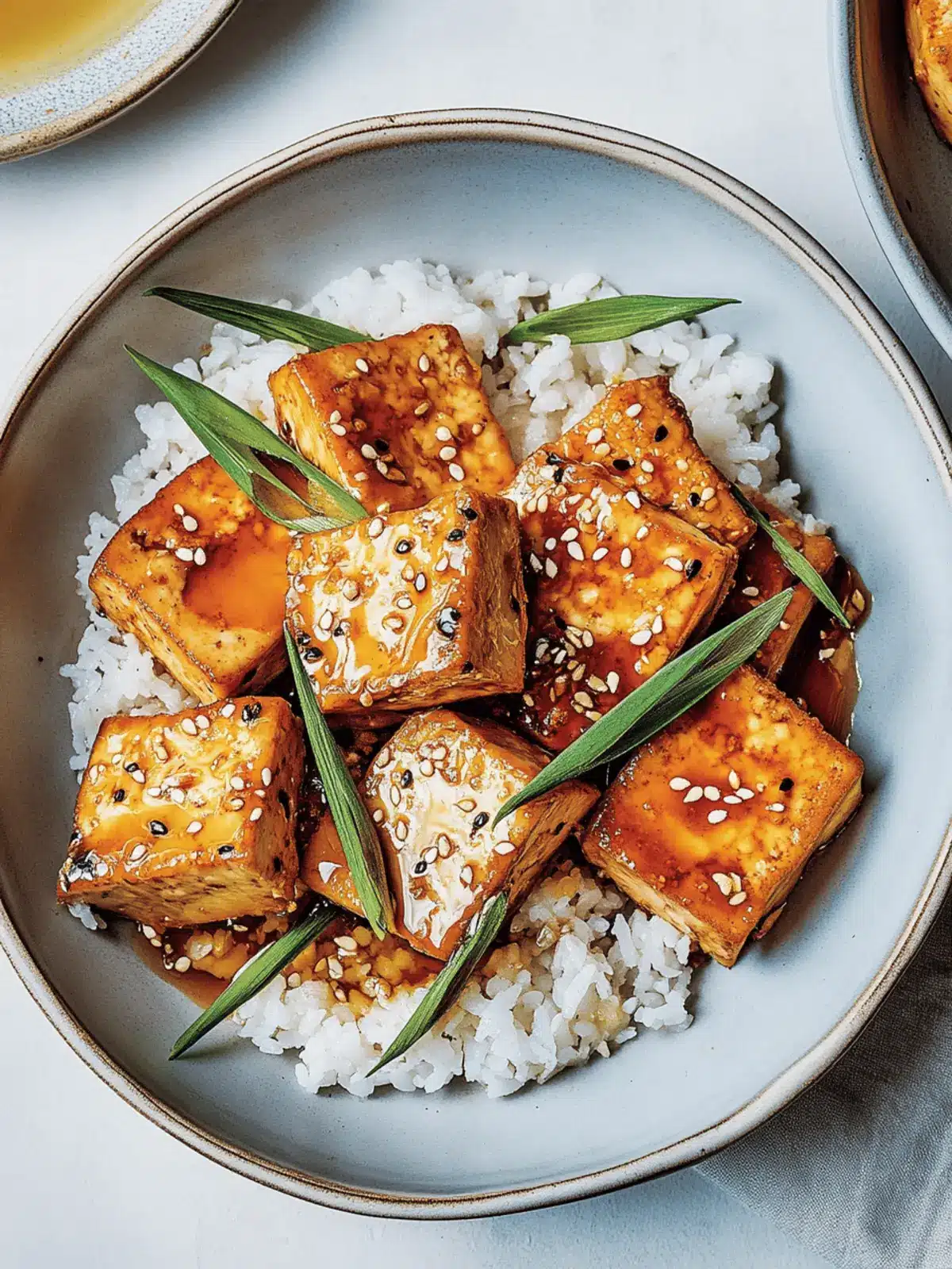 Smoky Maple-Glazed Tofu Bowls with Sautéed Spinach