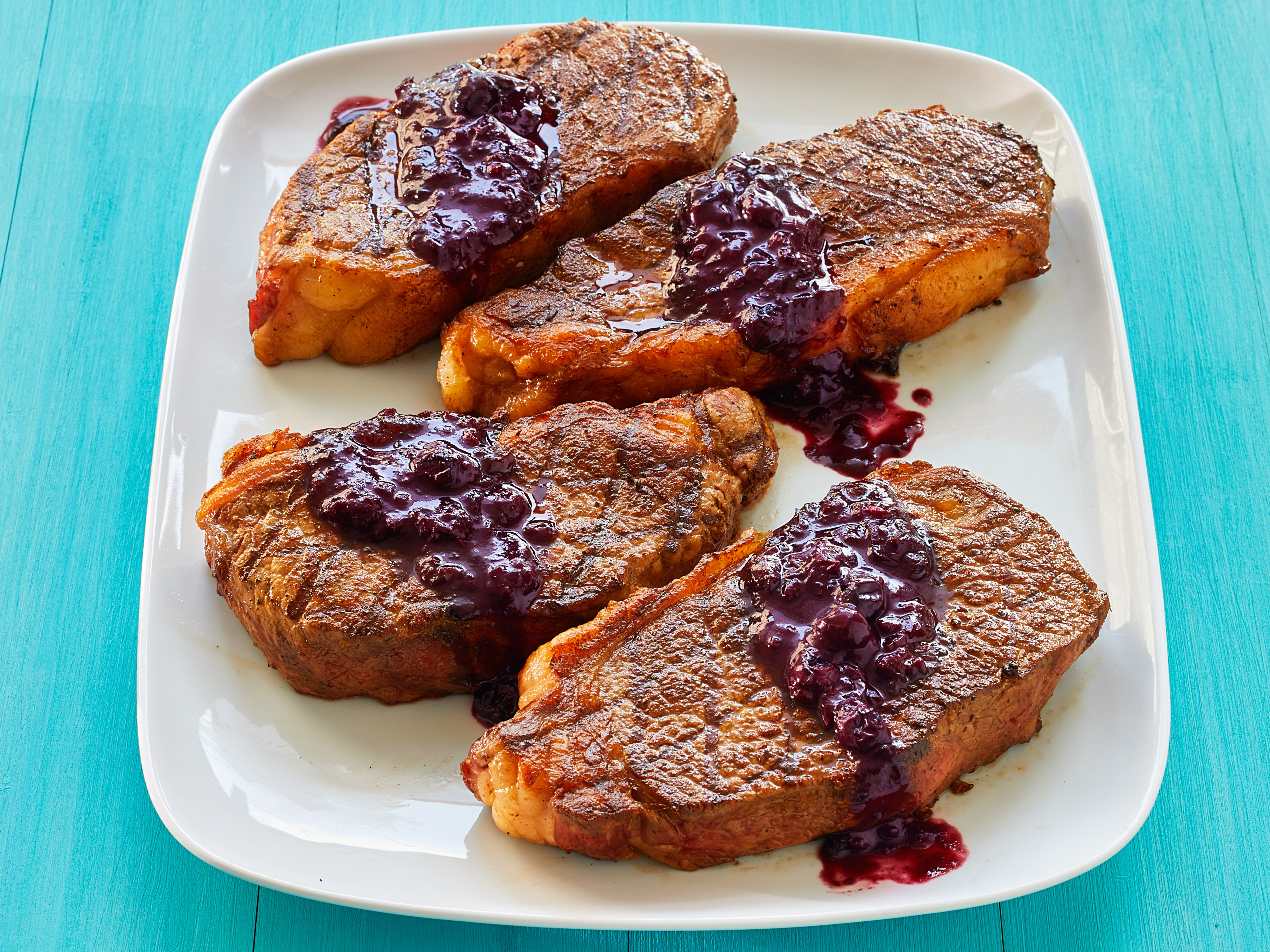 Grilled Colorado Bison Steak with Juniper Berry Sauce