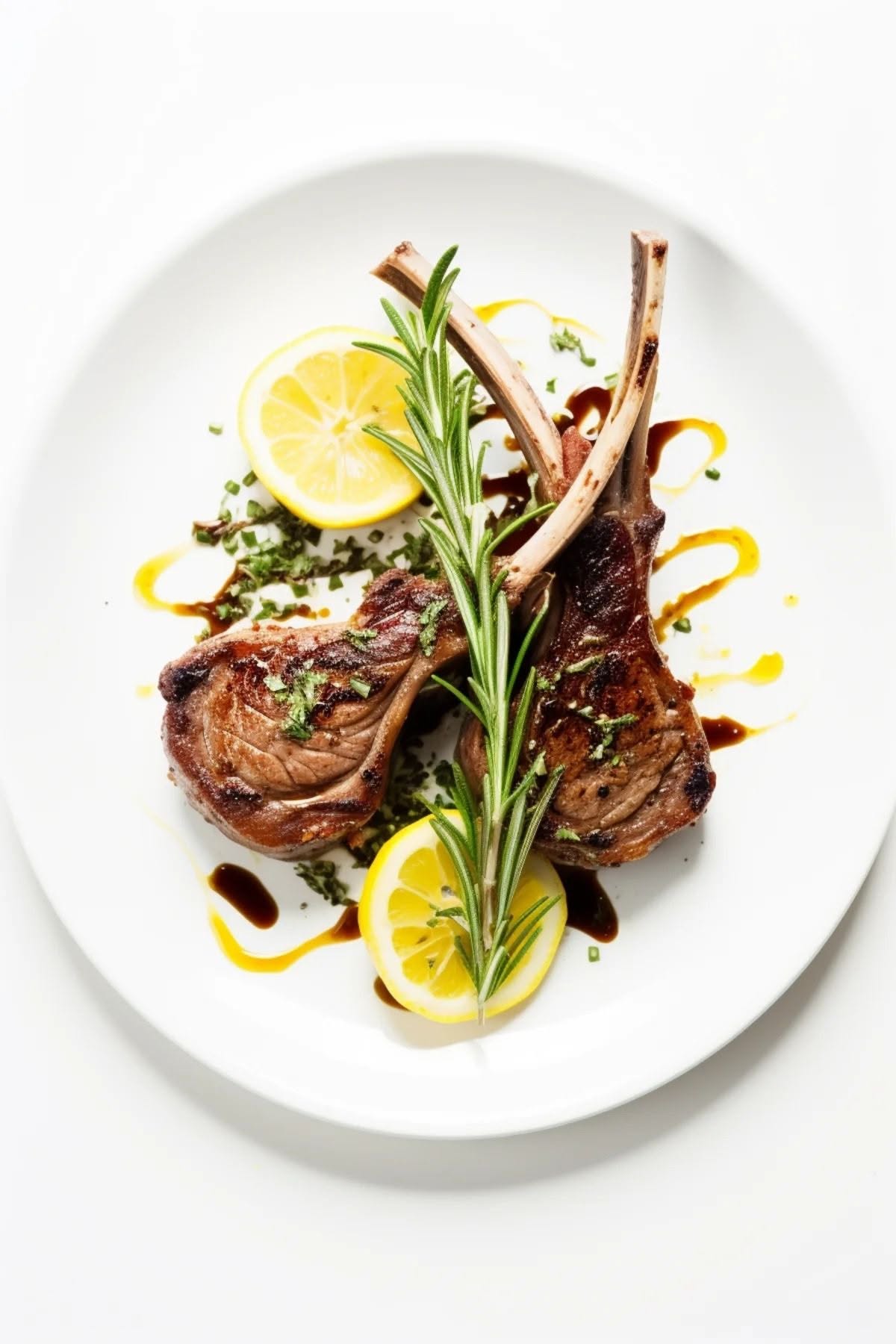 Lemon-Herb Roasted Lamb Chops with Quinoa