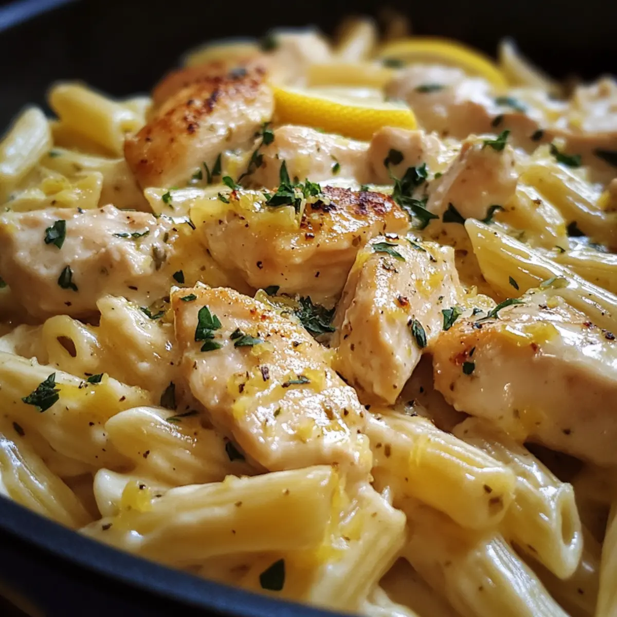 Sun-Drenched Lemon Herb Chicken Pasta