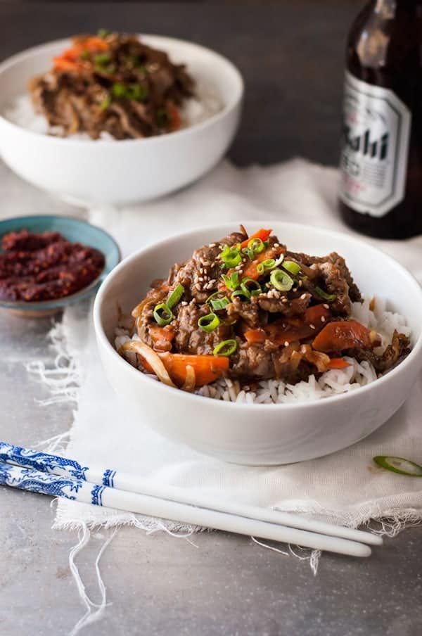 Slow Cooker Korean-Style Beef Bulgogi