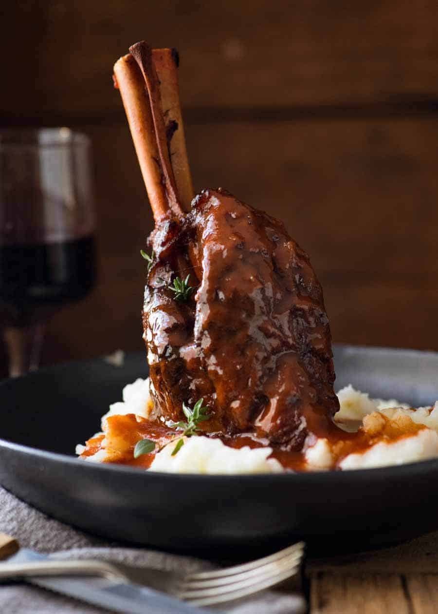 Slow-Roasted Mediterranean Lamb Shanks with Rosemary